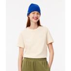 「LACOSTE」 半袖Tシャツ 34 アイボリー レディース