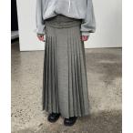 スカート 「Geek Office / ギークオフィス」OPEN YY Woven DOUBLE BELTED MAXI SKIRT