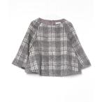 「ADORE」 チェック柄7分袖ブラウス