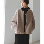「NOBLE」 ジップアップブルゾン 36 ベージュ レディース
