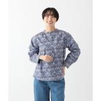 ブラウス シャツ バンドカラーブラウス/リバティプリント レディース