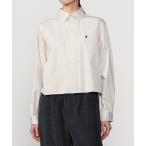 ショッピングジムフレックス ブラウス シャツ Gymphlex | コットンツイル ショートボタンダウンシャツ WOMEN レディース