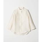 ブラウス シャツ 「M・fil」ダブルクロス ロング カフス シャツ レディース