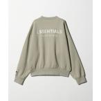  футболка тренировочный [FEAR OF GOD ESSENTIALS] флис вырез лодочкой мужской 