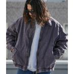 ショッピング柄 ブルゾン アウター Wash-processed leopard-print blouson jacket / ウォッシュ加工 レオパード柄ブルゾン