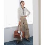 パンツ ワイドチノパンツ レディース