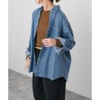 ブラウス シャツ ライトオンスデニムルーズシャツ レディース