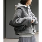 ショッピングパイル ノーカラーコート コート シープパイルクロップジャケット レディース