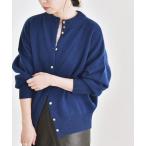 カーディガン quaranciel: AQUA カシミヤ ミックス 2way ハイネック カーディガン レディース