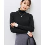 ショッピングタートルネック ニット セーター アンチピリングリブタートルニットプルオーバー/イージーケア レディース