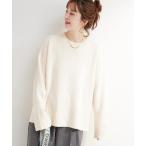 ショッピングオレンジ ニット セーター 手洗い可 / WOOL混ニットプルオーバー レディース