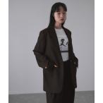 ジャケット テーラードジャケット シングルブレストスリットジャケット レディース