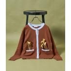 カーディガン 「マシーンウォッシャブル」シルク入り 配色ニットカーディガン レディース