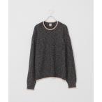 ショッピングドゥ セーター ニット 「Deux Allures/ドゥ アリュール」ラメ カノコ編みクルーネックニット メンズ レディース