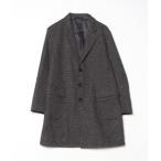 [HARE] в клетку Пальто Честерфилд S серый мужской 