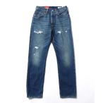 「Levi's」 ダメージ加工デニムパンツ 26 ダークインディゴブルー レディース