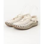 「KEEN」 フラットサンダル 24cm ホワイト レディース