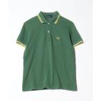 [FRED PERRY] one отметка рубашка-поло с коротким рукавом M зеленый мужской 