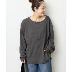 tシャツ JS別注「HEALTH KNIT/ヘルスニット」オフショルダーヘンリーネックPO レディース