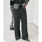 ショッピングストレート スラックス パンツ TRタックストレートパンツ レディース