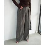 パンツ ツイードタックパンツ レディース
