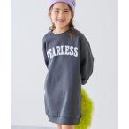 ワンピース デビラボ プリント 裏起毛 ワンピース キッズ 子供服 女の子