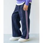 ショッピングスウェード パンツ 「セットアップ可能」スウェード調 ストレッチ裏起毛 ライントラックパンツ キッズ 子供服 男の子 女の子