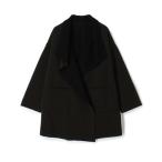 コート アウター ヘリンボーンダブルフェイス トライアングルカラーコート レディース