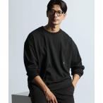 ショッピングラウンド tシャツ 8オンス ヘビーウェイト オーバーサイズ ラウンドヘム ロンT メンズ