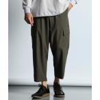 カーゴパンツ ライトポンチ ジャージ素材 クロップド カーゴパンツ メンズ