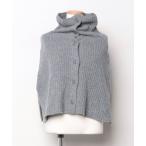 [SLOBE IENA] вязаный пончо - серый женский 