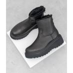 ブーツ 「PARADIS COULEUR」ライニングフェイクムートンショートブーツ(353018) レディース