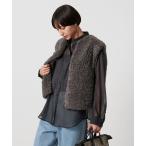 ベスト ジレ ファーライク ボア ベスト レディース