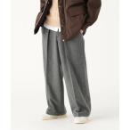 ショッピングストレート スラックス ワイドストレート フランネル スラックス メンズ レディース