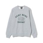  футболка тренировочный BEAMS T / VERY BUSY TODAY вырез лодочкой тренировочный мужской женский 