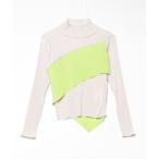 tシャツ kotohayokozawa SPIRAL WAVE LONG SLEEVE TOP HIGH NECK TY TDX5A-SPL02 レデ