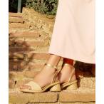 [GAIMO] каблук сандалии 37 слоновая кость женский 