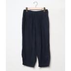 [Samansa Mos2] укороченные брюки свободный темно-синий женский 