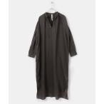 「siiwa」 長袖ワンピース ONE スミクロ レディース