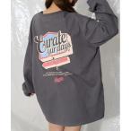 tシャツ ダイナープリントチュニックロンT キッズ 子供服 女の子