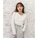 tシャツ ラインストーンロゴ　ドロ