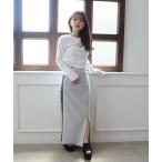 スカート サイドジャガードロゴ　