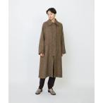 ショッピングリネン ステンカラーコート コート リネンウールツイードステンカラーコート レディース