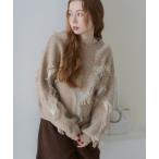 ニット セーター シャギージャガードニッ