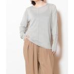 tシャツ メロー切替長袖Tシャツ レディース