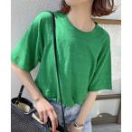 「Spick & Span」 半袖Tシャツ FREE グリーン レディース