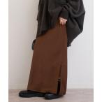 スカート 「25AW新作」サテンナロースカート