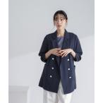 「NANO universe」 テーラードジャケット FREE ネイビー レディース