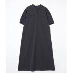 「UNFILO」 半袖ワンピース - グレー レディース