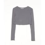 [AMERICANA] трикотажный джемпер с длинным рукавом - серый женский 